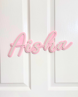 Childrens Acrylic Name Sign