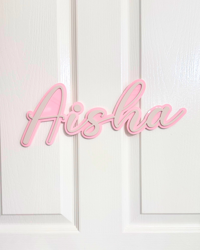 Childrens Acrylic Name Sign