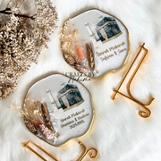 Umrah and Hajj Resin 3D Floral Plaques with Stand
