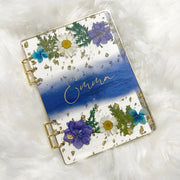 A5 Blue Floral Notebook CraftsbyNahima