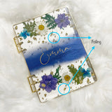 A5 Blue Floral Notebook CraftsbyNahima