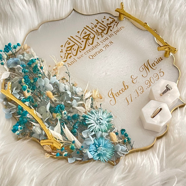 7inch 3D Floral Mandala Ring Tray