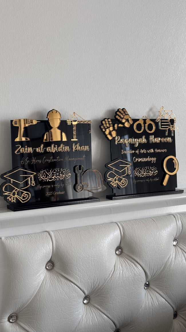 Graduation Subject Character Theme Plaque