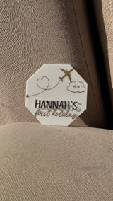 My First Holiday Plaque - Personalised