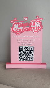 3D Printed Business QR Sign