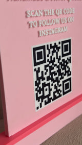 3D Printed Business QR Sign