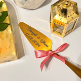 Wedding Server and Knife Set - Laser Engraved