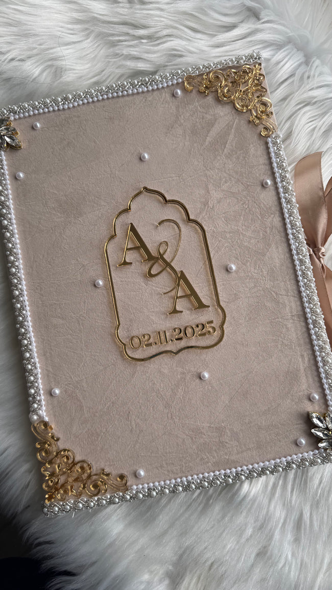 Crushed Velvet Nikkah Box Set