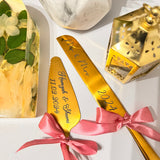 Wedding Server and Knife Set - Laser Engraved