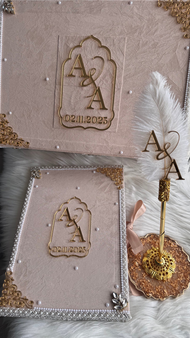 Crushed Velvet Nikkah Box Set