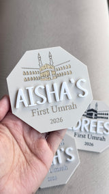 My First Umrah Plaque - Engraved Matte Acrylic