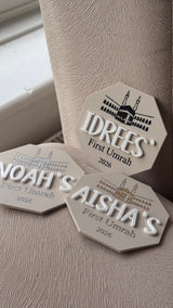 My First Umrah Plaque - Engraved Matte Acrylic