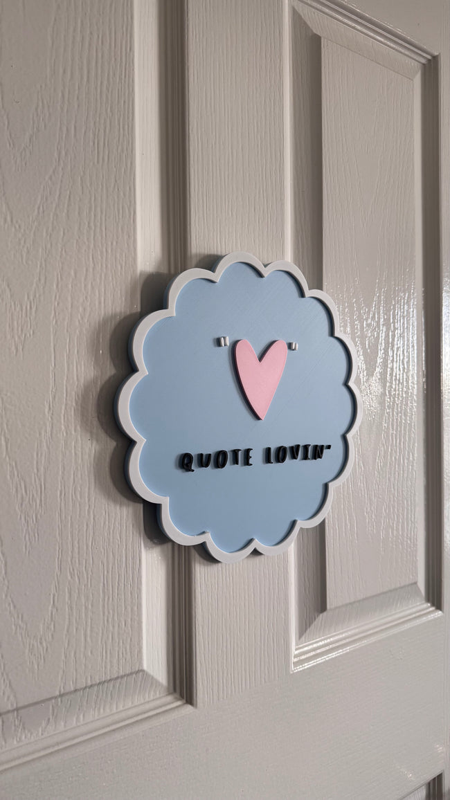 3D printed logo sign - branded