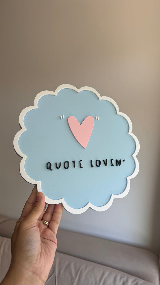 3D printed logo sign - branded