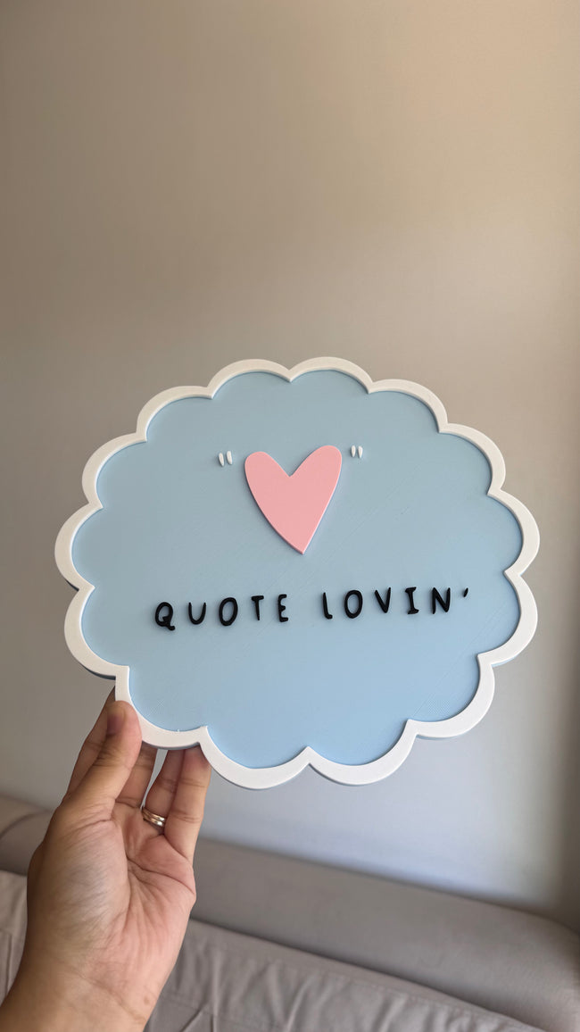 3D printed logo sign - branded