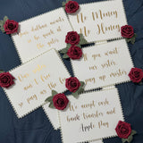 Gate Signs and Bridal Contract - Faux Rose