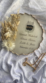 Umrah Mubarak 3D Floral Plaques - 8inch