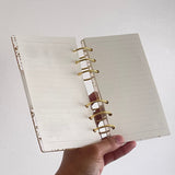 A6 Black and Gold Notebook CraftsbyNahima