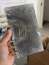 A6 Black and Gold Notebook CraftsbyNahima