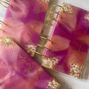 A6 Plum and Pink Marbled CraftsbyNahima