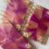 A6 Plum and Pink Marbled CraftsbyNahima