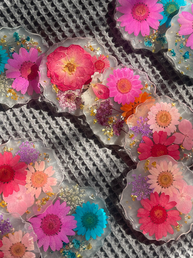Pressed Floral Mini Magnets CraftsbyNahima