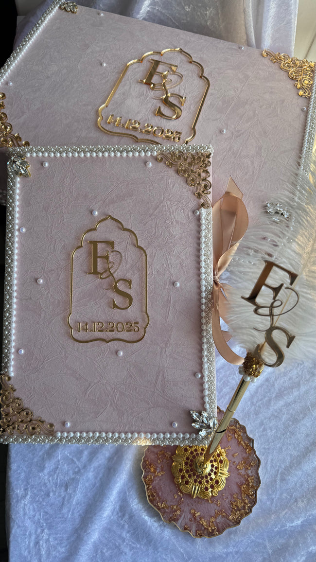 Crushed Velvet Nikkah Box Set