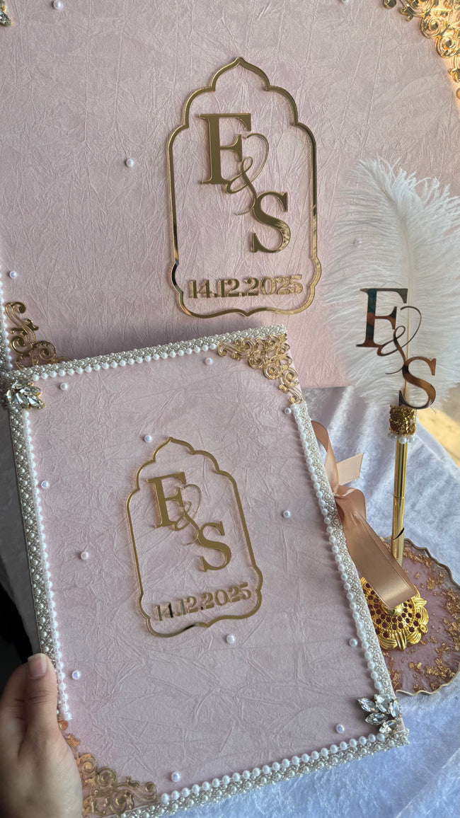 Crushed Velvet Nikkah Box Set