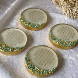 Ayatul Kursi Blue and Gold Crystal Magnets