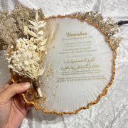 7inch Crystal Edge Floral Bunch Plaques