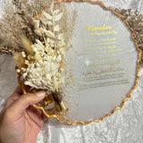 7inch Crystal Edge Floral Bunch Plaques