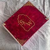 Red Crushed Velvet Nikkah Box Set