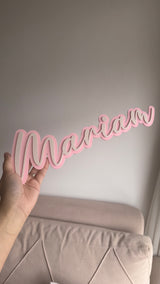 Childrens Acrylic Name Sign