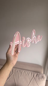 Childrens Acrylic Name Sign