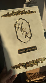 Monogram Leather Nikkah Nama Set