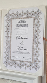 Monogram Leather Nikkah Nama Set