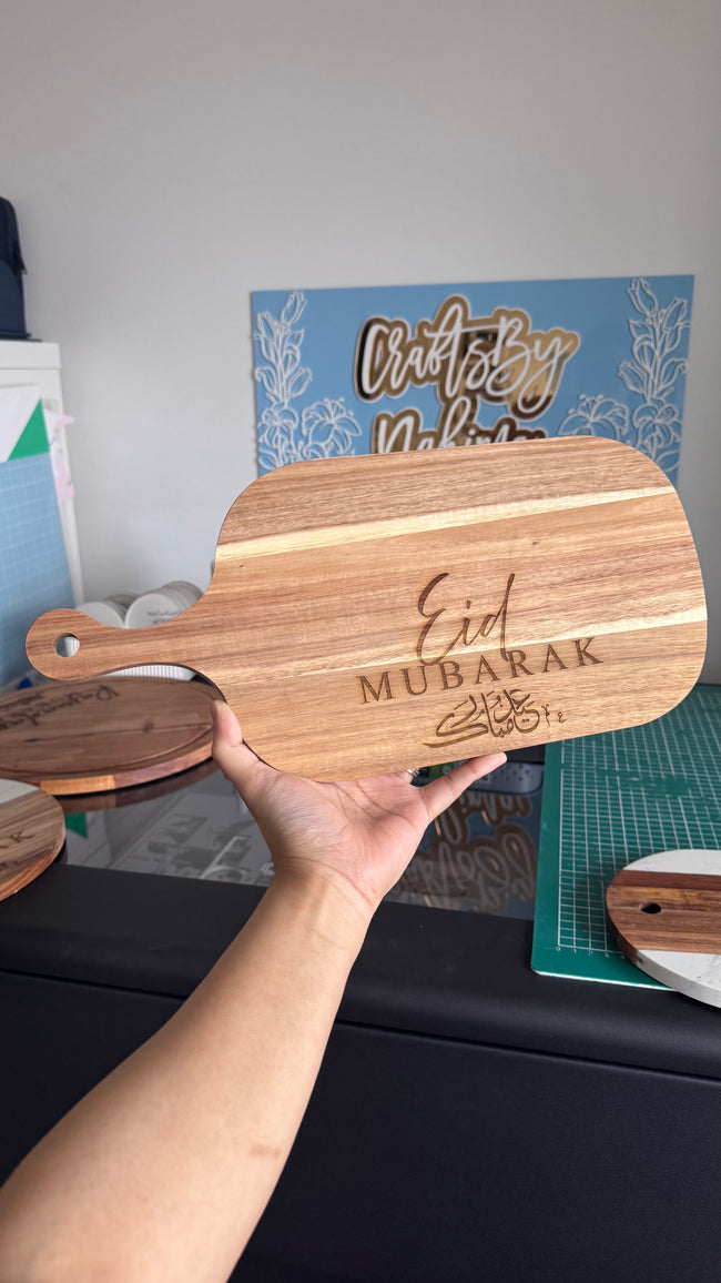 Engraved Acacia Cheeseboard / Food Display Board