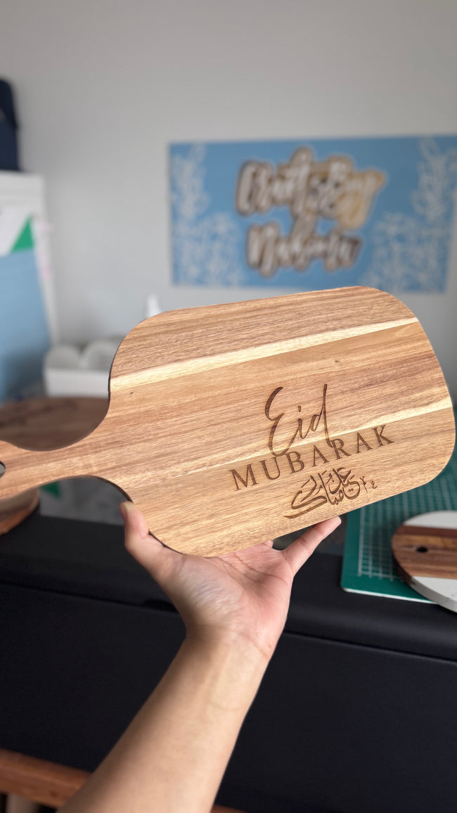 Engraved Acacia Cheeseboard / Food Display Board