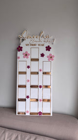 Milestone One Year Acrylic Sign