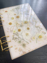 A5 White Opal Garden Notebook CraftsbyNahima