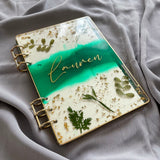 Green Foliage Notebook - A6/A5 sizes, Personalised Gift