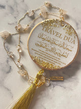 Moonstone Crystal Car Hanging Ornament - Travel Dua, Ayatul Kursi