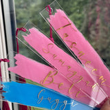 Acrylic Personalised Bookmark