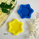 Bauble and Star Keyring, Ornament Silicone Mould - Resin, Jesmonite