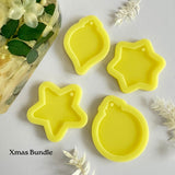 Xmas Bundle Silicone Mould - Resin, Jesmonite, Keyring, Ornament