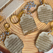 Ayatul Kursi Moroccan Shaped Keychains, Car Hangings, Ornaments, Islamic Gift, Eid Gift
