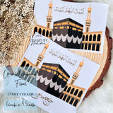 Hajj Mubarak Kaaba UVDTF Sticker, Resin Transfer Sticker
