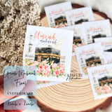 Umrah Mubarak Floral Kaaba UVDTF Sticker, Resin Transfer Sticker