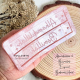 Alhamdulillah and Bismillah Engraved Square Bookmark Silicone Mould - Resin, Jesmonite, Wax