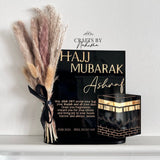 Hajj Mubarak Acrylic Laser Cut and Engraved Display Sign